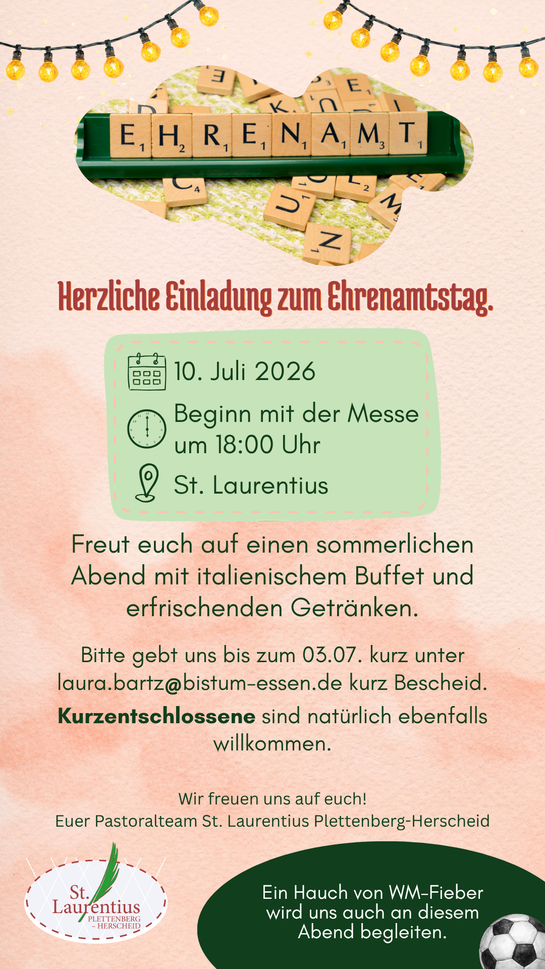Herzliche Einladung zum Ehrenamtstag